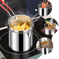 Stainless Steel Deep Fryer Pot with Oil Drain Basket