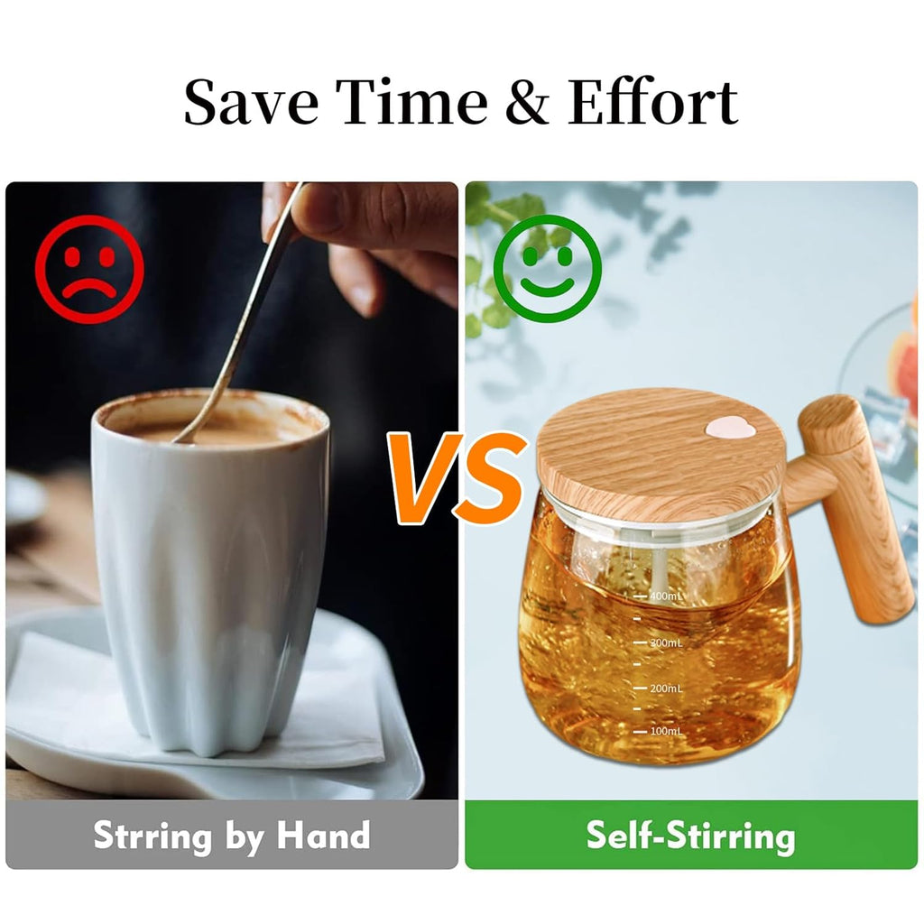 Self-Stirring Electric Coffee Cup