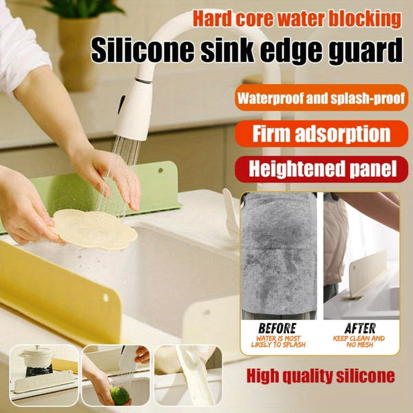 Stay-Dry Silicone Sink Splash Guard