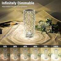 16 Color Changing Rose Crystal Diamond Table Lamp