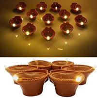 LED Light Water Sensor Diyas Plastic with, Ambient Lights, (Pack of 6/12/18)