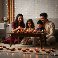 LED Light Water Sensor Diyas Plastic with, Ambient Lights, (Pack of 6/12/18)